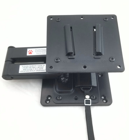Locking RV TV Swing Arm with Polymer Wall Mount | Requires PAW Polymer TV Bracket (Male) Sold spearately