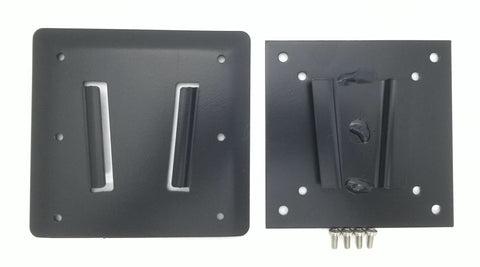Designer Steel 2 Piece RV TV Bracket, 1 Steel TV Bracket (75x75 & 100x100mm), 1 Black Designer Steel Wall Mount
