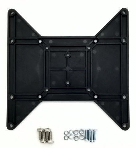 200mm x 200mm & 200x100mm Polymer TV VESA Adapter Plate with Hardware - Screws, Lock Washers, Nuts, and TV Screws