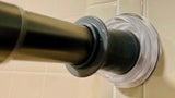 Stick to Stay Shower Curtain Smaller Rod Support - Max 1-1/2" Diameter Rod End Cap