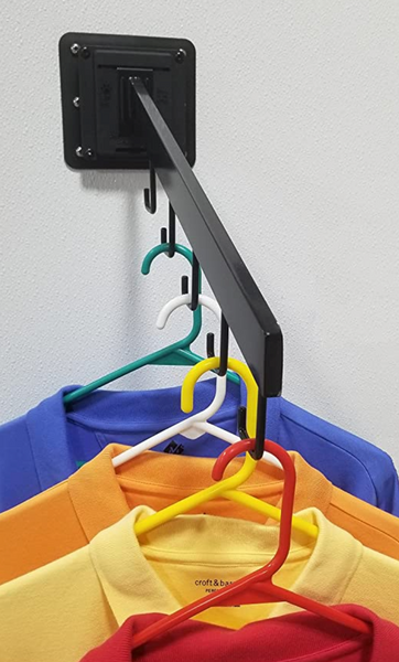 Waterfall Clothes Hanger Rack for The PAW RV TV Mounting System