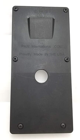 Wall Fan Adapter Attached to PAW Polymer RV TV Bracket