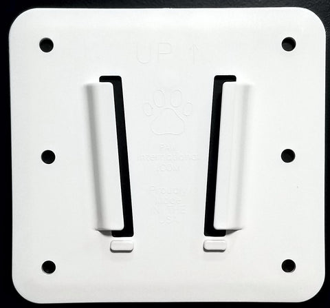 RV TV Bracket White 3 Piece Set, 1 Polymer TV Bracket (100x100mm), 2 Polymer Wall Mounts