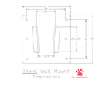 Steel RV Wall Mount for Campers and RVs