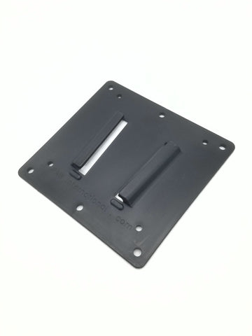 Black Polymer Older Style RV Wall Bracket w/ 100mm x 100mm