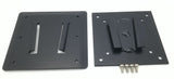 Designer Steel 2 Piece RV TV Bracket, 1 Steel TV Bracket (75x75 & 100x100mm), 1 Black Designer Steel Wall Mount