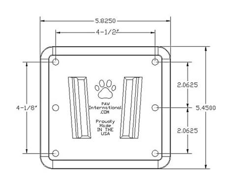 Black Polymer RV Wall Bracket - 1027